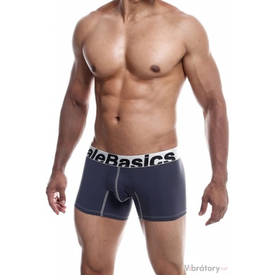 Pánské boxerky MaleBasics Microfiber Boxer Grey