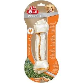 8in1 8in1 Delights Bone L - Лакомство, кокал с чисто пилешко месо за кучета от големи породи над 25 кг
