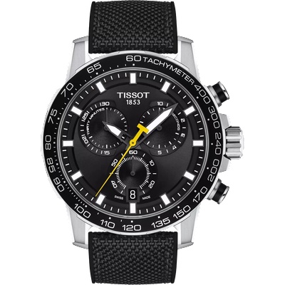 Tissot Мъжки часовник Tissot Supersport Chrono 45.5mm 125.617. 17.051. 02, Черен (TIS125.617.17.051.02)