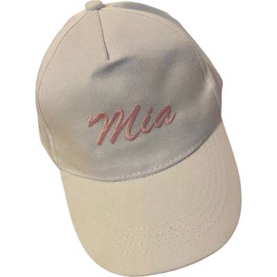 Julivan Detská šiltovka s vyšitým vlastným menom Biela