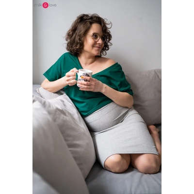 Tehotenská sukňa Tummy light grey