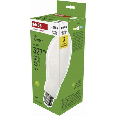 Emos Filament ED90 36W E40 6000lm neutrálna biela ZF5754