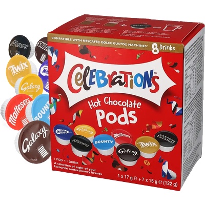 Mars | Celebrations горещ шоколад - 8 капсули за Dolce Gusto