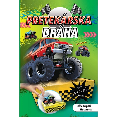 Pretekárska dráha s úžasnými nálepkami