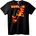 NOONEBRAND Тениска Симпсън Огън - XL, Black