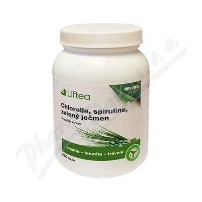 Liftea Chlorella/Spirulina/Zel.ječmen 250 tabliet