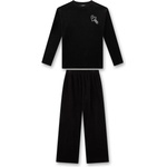 Sanetta Детско ежедневно термо бельо Sanetta Kid's Pyjama 1/1 Everyday base layer - Super Black - размер 152 (EU) (714-2045-0113)