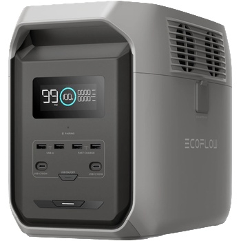 EcoFlow EcoFlow Delta 3 1500 портативна електрическа зарядна станция, 1800W AC, черен (EFDELTA1500-EU)