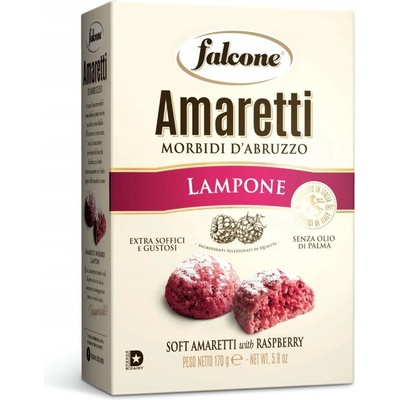 Falcone Amaretti mandlové a malinové Lampone měkké 170 g – Zboží Dáma