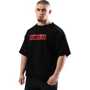 Forcelab T-Shirt Forcelab - Black with Red Logo Черен, XXL