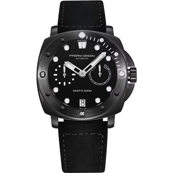 Pagani Design Мъжки часовник Pagani Design Sarian, Автоматичен, Черен / Черен (PD-1767-BLACK-BLACK)