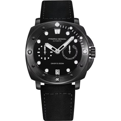 Pagani design Мъжки часовник Pagani Design Sarian, Автоматичен, Черен / Черен (PD-1767-BLACK-BLACK)