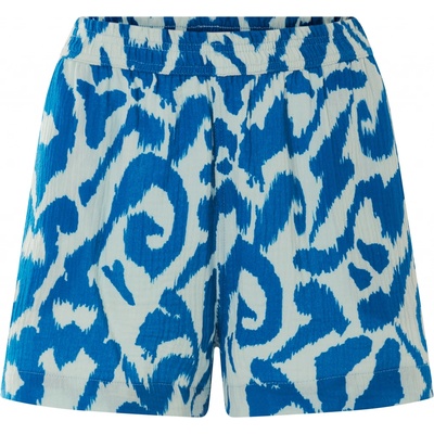 Esmara dámské mušelínové šortky vzor/modrá/bílá