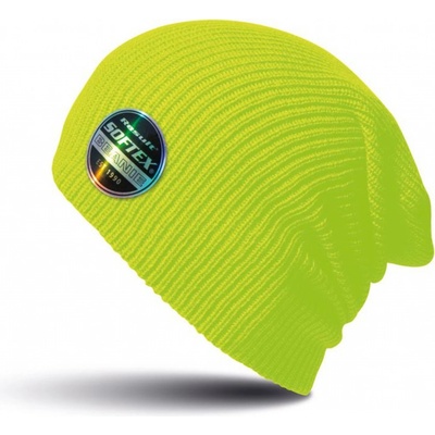 Result Headwear zimní čepice Softex beanie fluorescenční žlutá