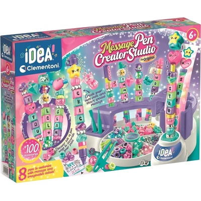 Clementoni Творчески комплект Clementoni Crea Idea - Студио за химикалки Message Pens (18200)