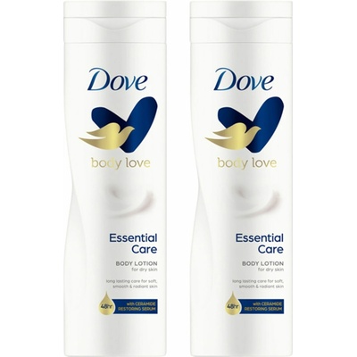 Dove Essential Care Telové mlieko 2x250ml