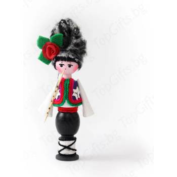 Image 1 of Дървена кукла момче с парфюм роза