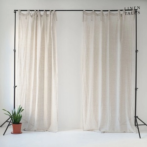 Linen Tales Бежова ленена лека завеса с примки Daytime, 250 x 130 cm - Linen Tales (LT-CURTDTIE-130x250-N)