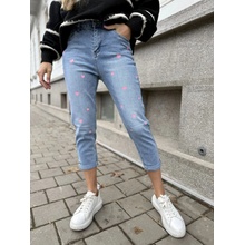 Eshopat Dámské boyfriend rifle Little Hearts Blue