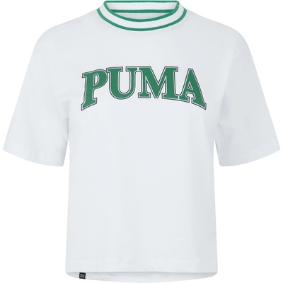 PUMA Тениска Puma Women's Squad Graphic Regular Fit T-Shirt - White/Green