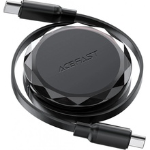 Acefast C13-03 svinovací USB-C - USB-C, 0,8m, černý