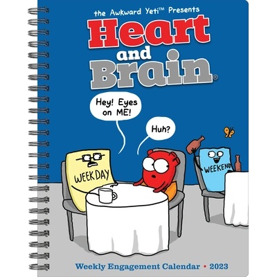 Heart & Brain by the Awkward Yeti 2023 Engagement Calendar" - "" ("")(Calendar) (9781549229268)