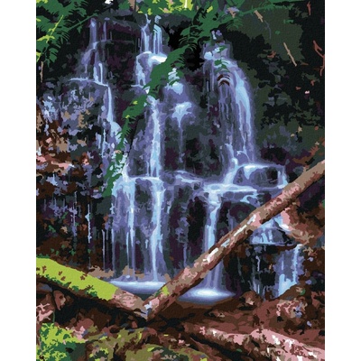 zuty Malování Podle Čísel Vodopád Havaj Ted Davis 40 x 50 Cm Plátno