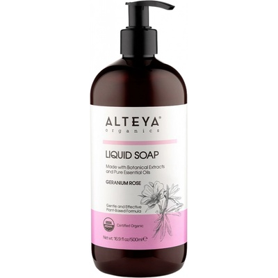 Alteya Organics Liquid Soap Geranium Rose 500 ml