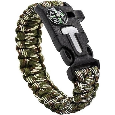 Verk 14372 Náramek přežití Paracord 5 v 1 maskáč – Zboží Dáma