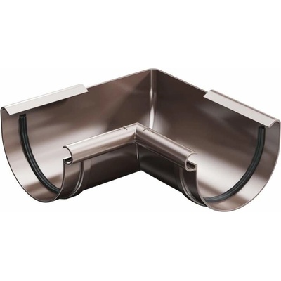 Gutta Aqua Roh PVC žlabu vnitřní 150 mm / 90° tmavě hnědý