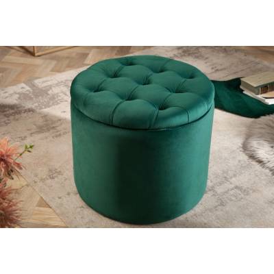 Bighome - Taburetka BARROCK 50 cm - zelená