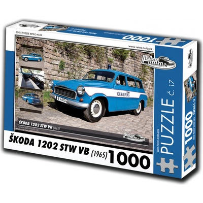 Retro-auta č. 17 Škoda 1202 STW VB 1965 1000 dielov