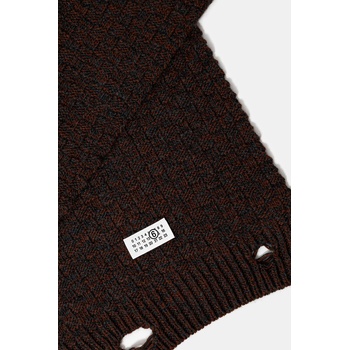 MM6 Maison Margiela Шал с вълна MM6 Maison Margiela мъжки в кафяво с десен SH2TE0005. M13174.961 (SH2TE0005.M13174.961)