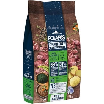 Polaris Grain Free Large Breed Puppy Lamb & Salmon 2 x 12 kg