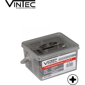 VINTEC Комплект винтове за гипсокартон / Видий за гипсокартон 3.9x25 мм, 1000 бр. / Vintec 75020 / (VNTC 75020)