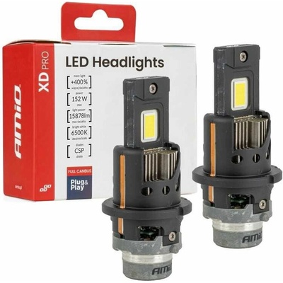 Amio LED výbojky D4S | D4R XD PRO CAN-BUS, bílé 6500K | 15878 LM, 2 ks – Zbozi.Blesk.cz