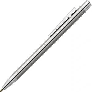 Faber-Castell Химикалка Faber-Castell Neo Shiny, 0.8 mm дебелина на писане, черен цвят на писане, сребриста