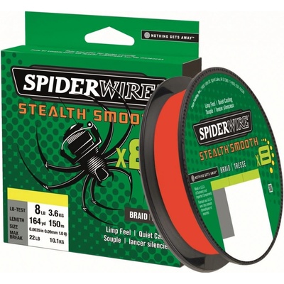 Spiderwire šnúra Stealth Smooth 8 red 150m 0,06mm 5,4kg