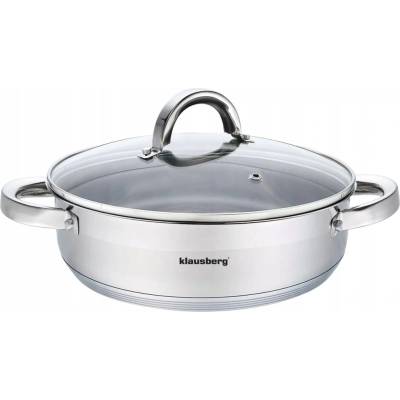 Klausberg Hrnec hrnec 3,5 l nerezová ocel 24 cm s víkem