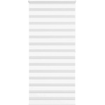 vidaXL Зеброва щора бял 110x200 см ширина на плата 105, 9 см полиестер (4014783)