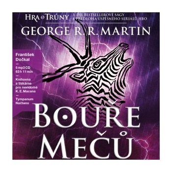 Hra o trůny : Bouře mečů Kniha třetí - George R. R. Martin - 4CD