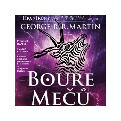 Hra o trůny : Bouře mečů Kniha třetí - George R. R. Martin - 4CD