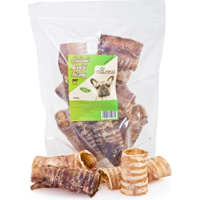 NATURECA hovädzie hrtany sušené lahôdka pre psov 250 g