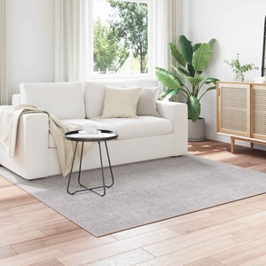 vidaXL Килим за вътрешно помещение LUGO Кремав и сив 120 x 120 cm (42022720)