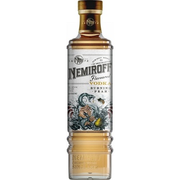 Nemiroff Burning Pear 40% 1 l (holá láhev)