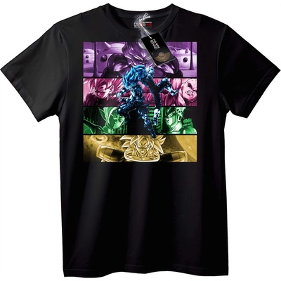 NOONEBRAND Тениска Dragon Ball Z Goku Трансформации - 5XL, Black