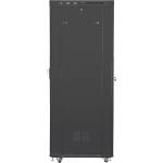 Lanberg rack cabinet 19" free-standing 27U/800x1200 (flat pack) with mesh door lcd black (FF01-8227-23BL) - gtcomputers