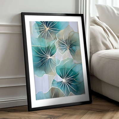 Plagát na stenu s EXTRA efektom - Floral Symphony - 40x60 cm