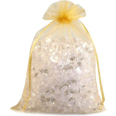 Prima-obchod Dárkový pytlík 20x26 cm organza, barva 1 zlatá