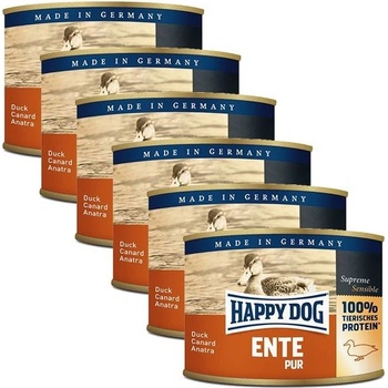 Happy Dog Pur Ente/kačka, 6 x 200 g
